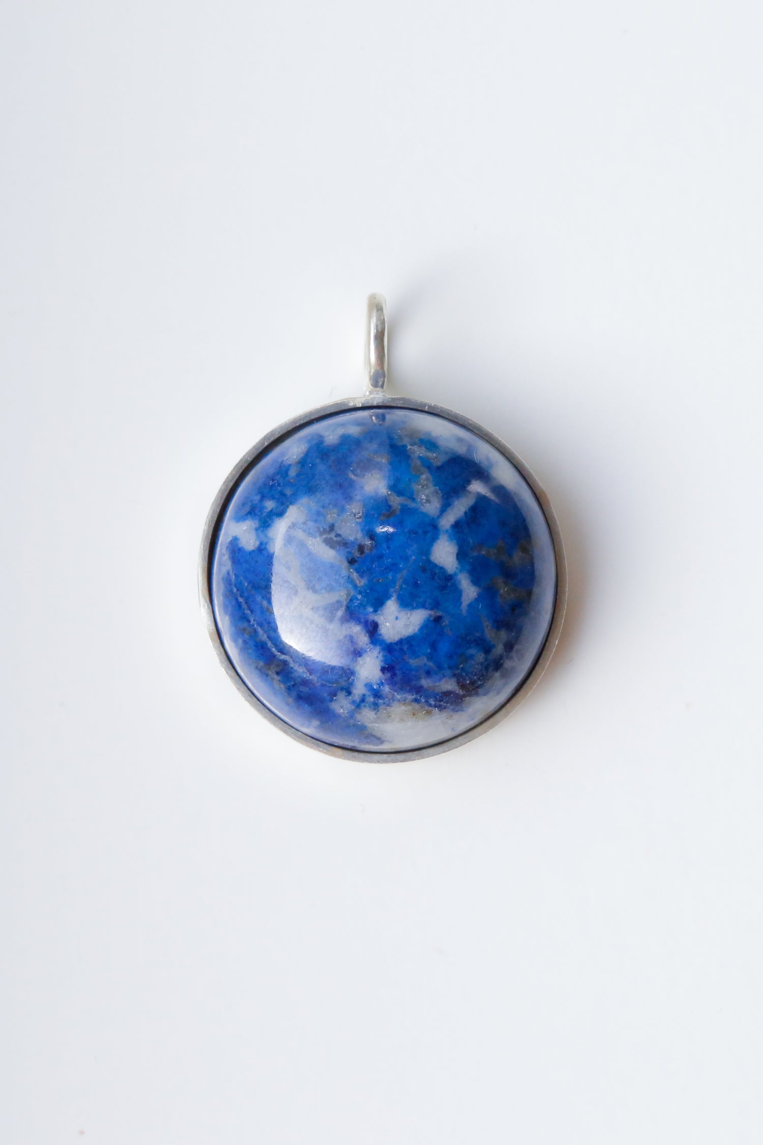 The Royal Blue Sodalite Pendant - The Aristocrate - Round Gemstone 30g