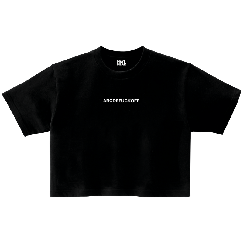 Cropped T-shirt, Abcdefuckoff
