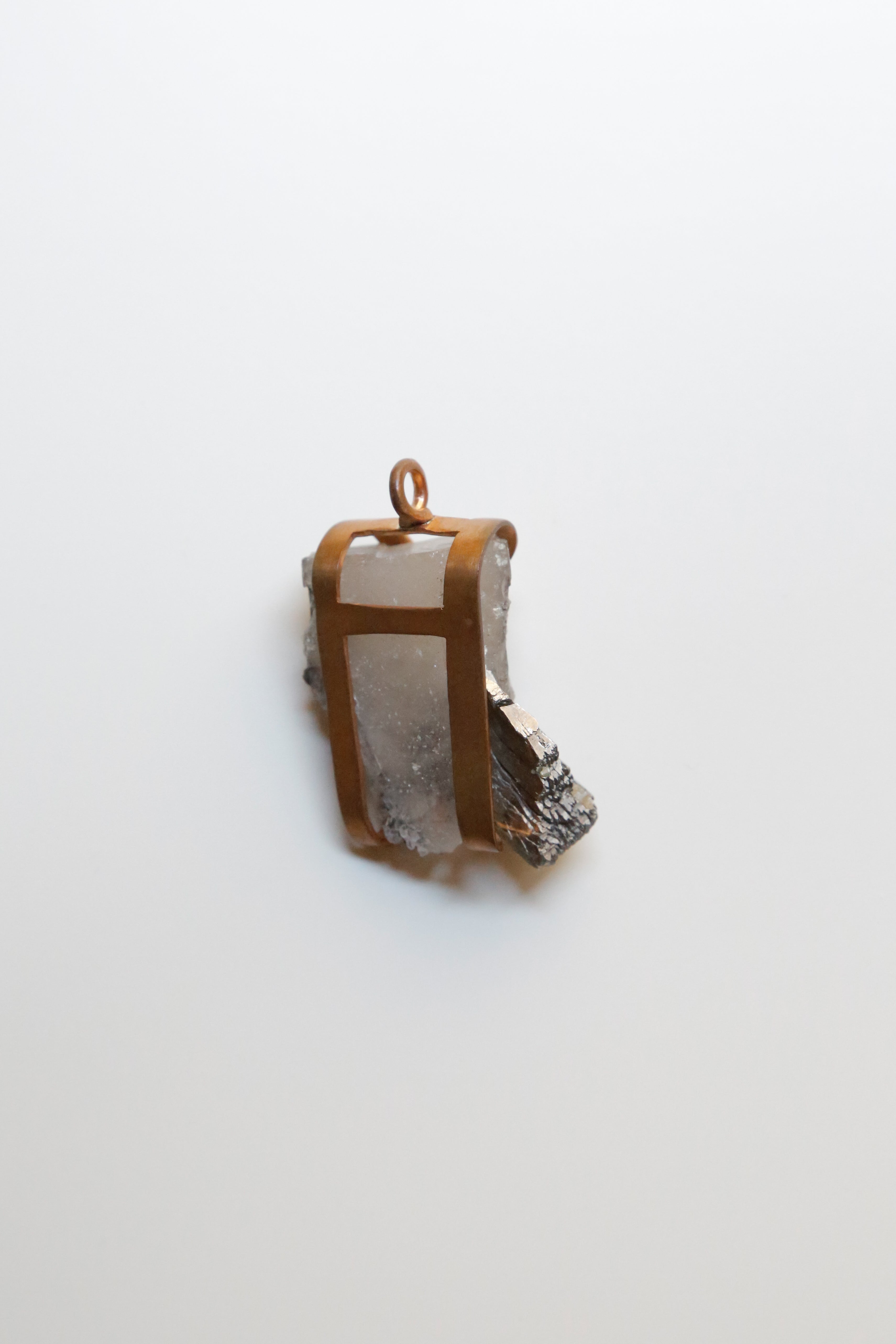 The Mountain Quartz with Pyrite Pendant - Specimen Class Crystal