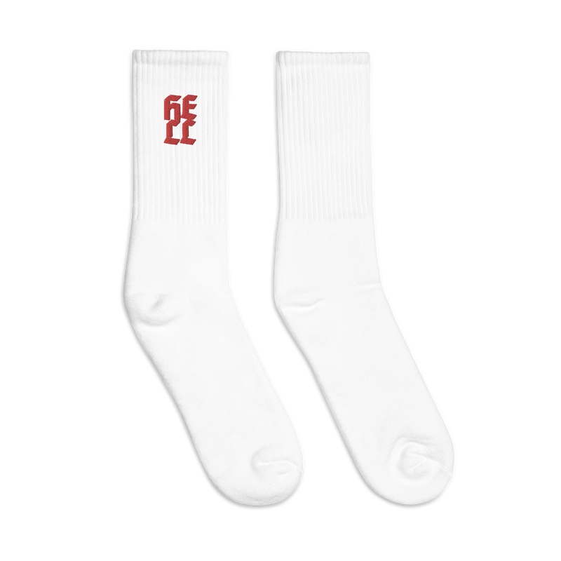 Socks - Hell - Embroidered