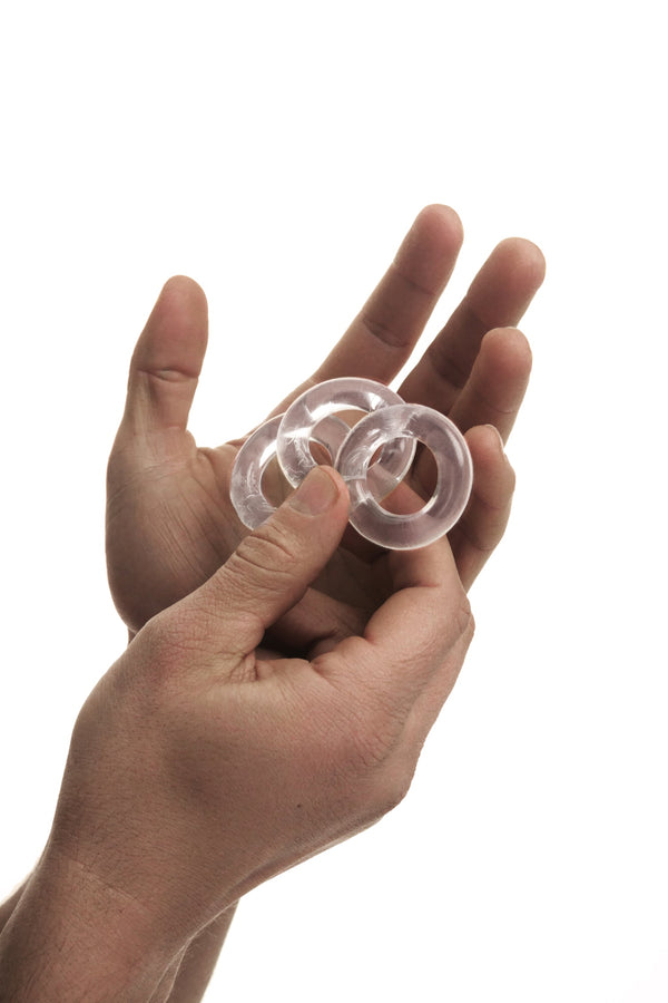 Cock Ring - Three Rings - Non-Toxic