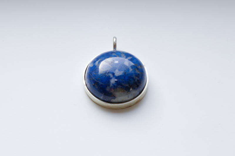 The Royal Blue Sodalite Pendant - The Aristocrate - Round Gemstone 30g