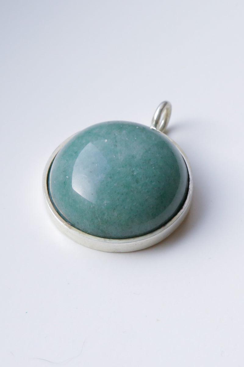 The Green Aventurine Pendant - The Hope - Round Gemstone 30g