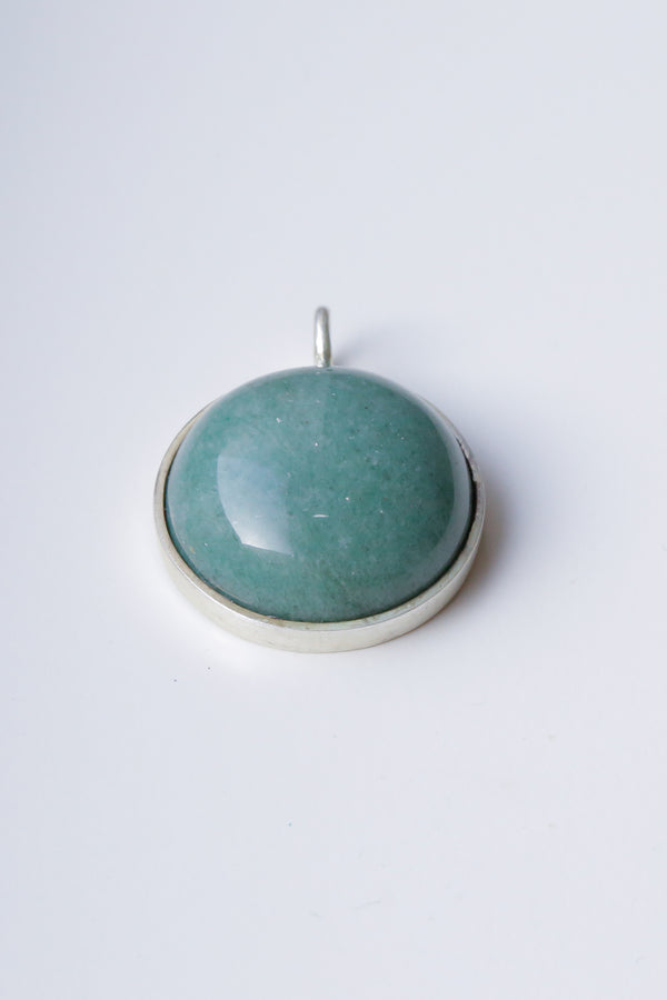 The Green Aventurine Pendant - The Hope - Round Gemstone 30g