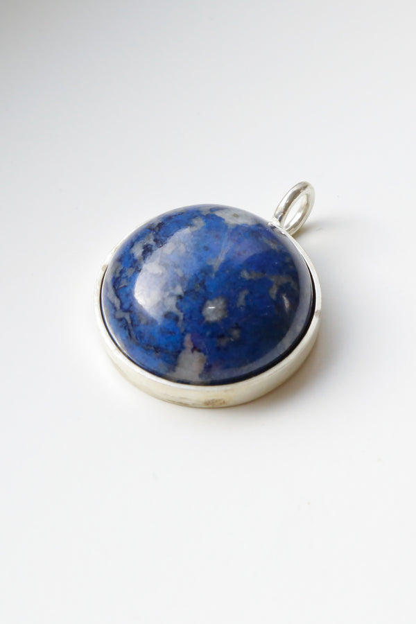 The Royal Blue Sodalite Pendant - The Aristocrate - Round Gemstone 30g