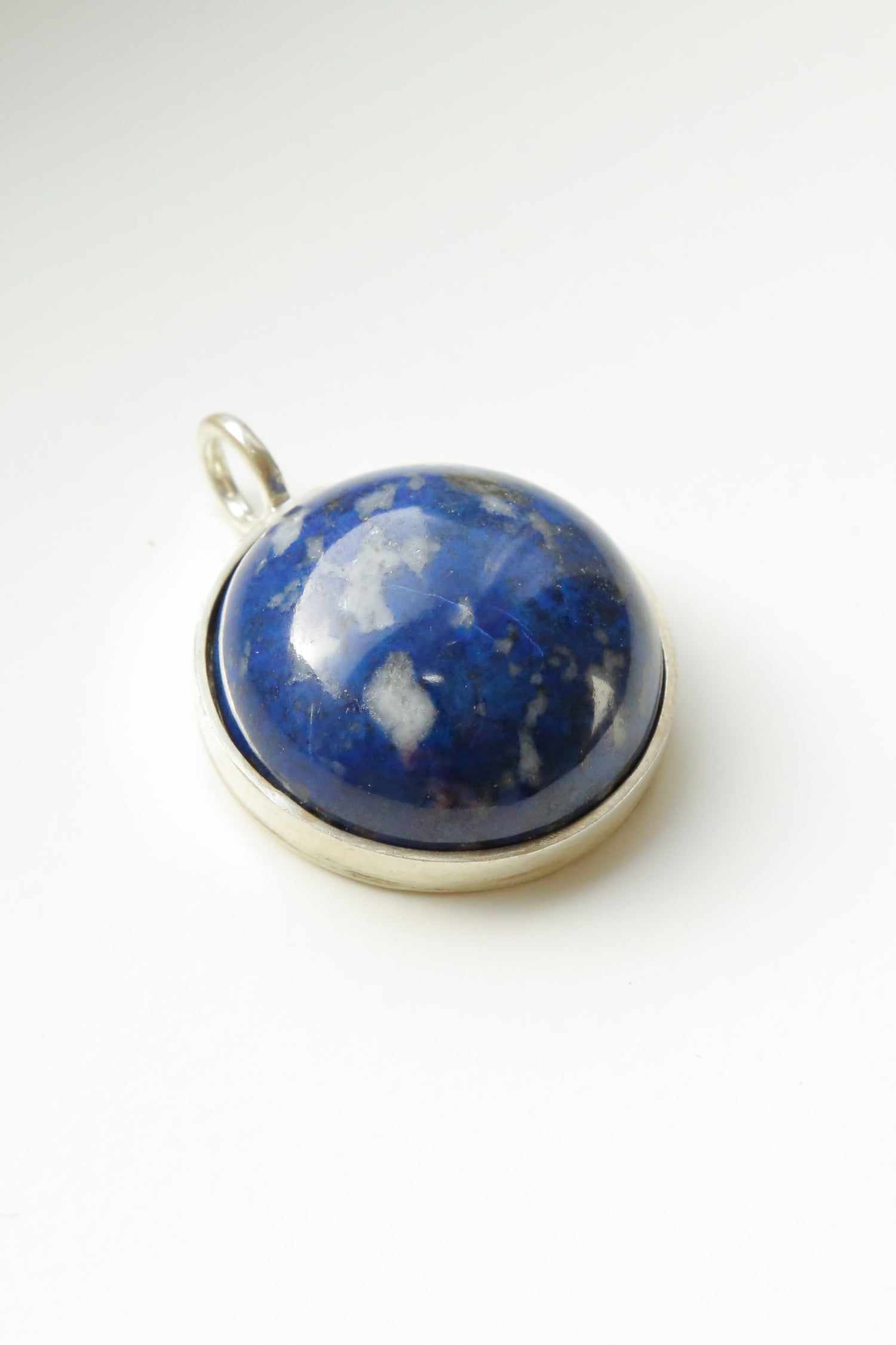 The Royal Blue Sodalite Pendant - The Aristocrate - Round Gemstone 30g