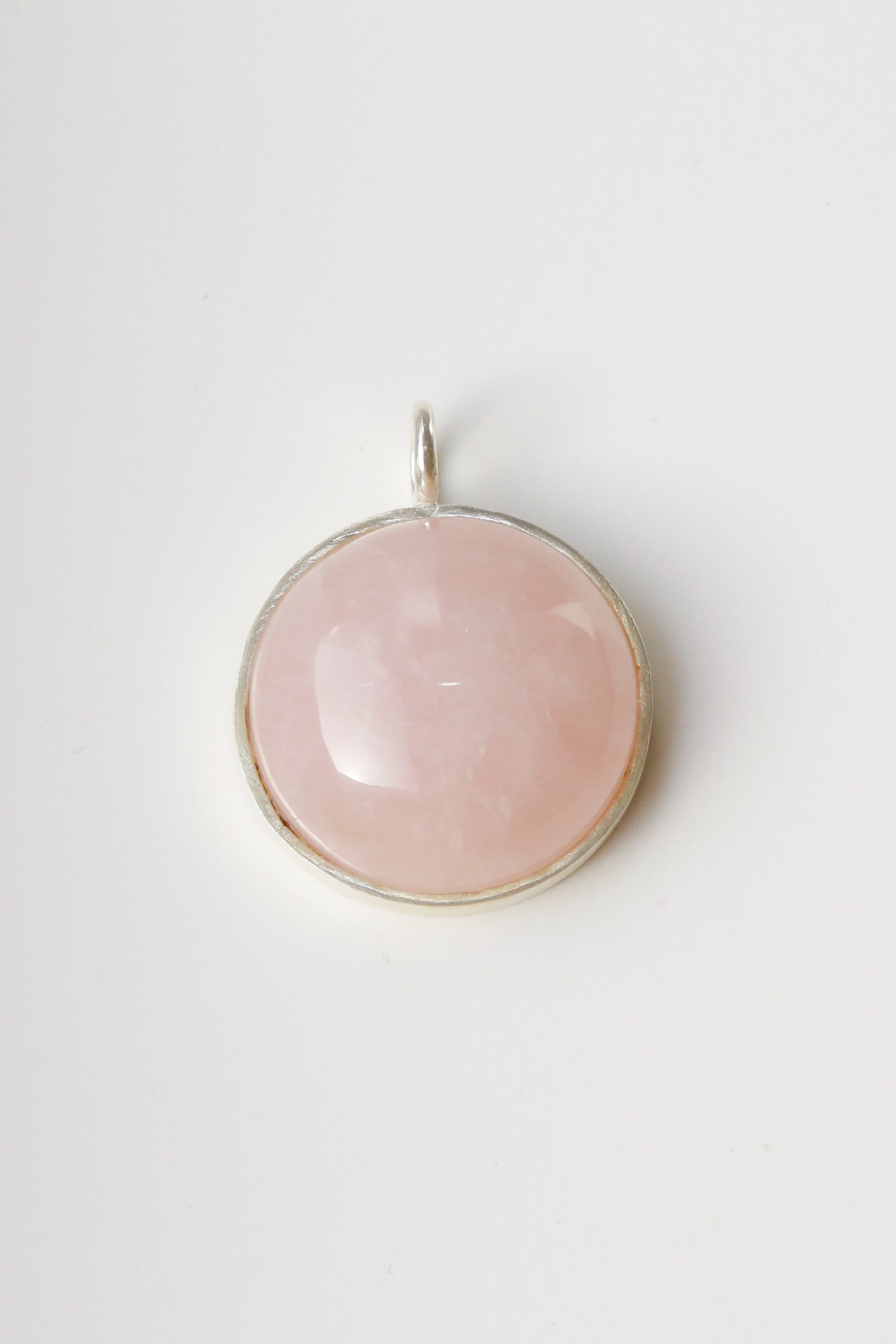 The Rose Quartz Pendant - The Self-Love - Round Gemstone 30g