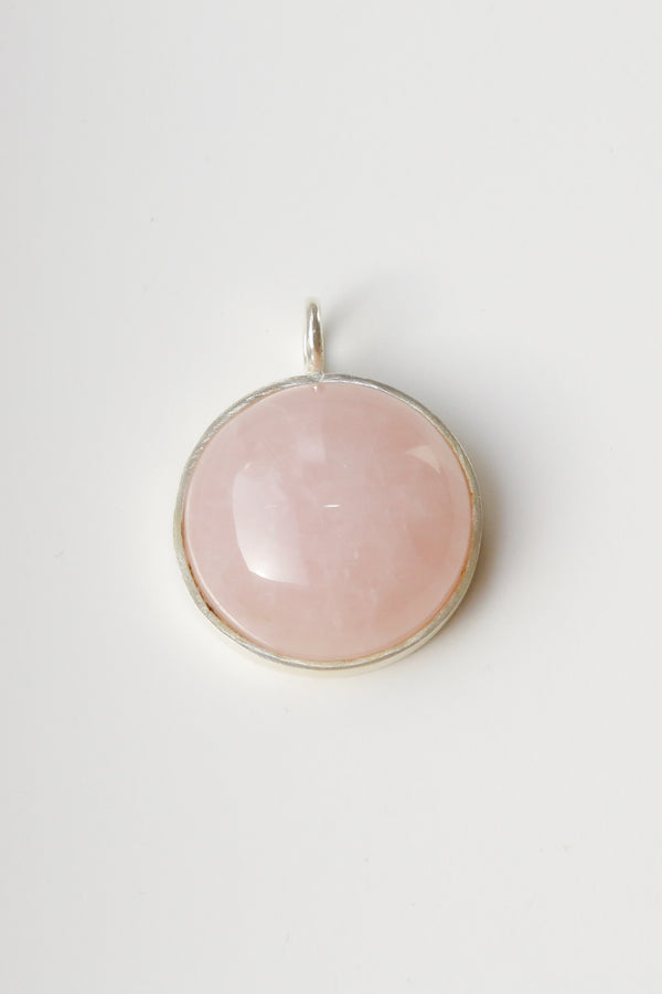 The Rose Quartz Pendant - The Self-Love - Round Gemstone 30g