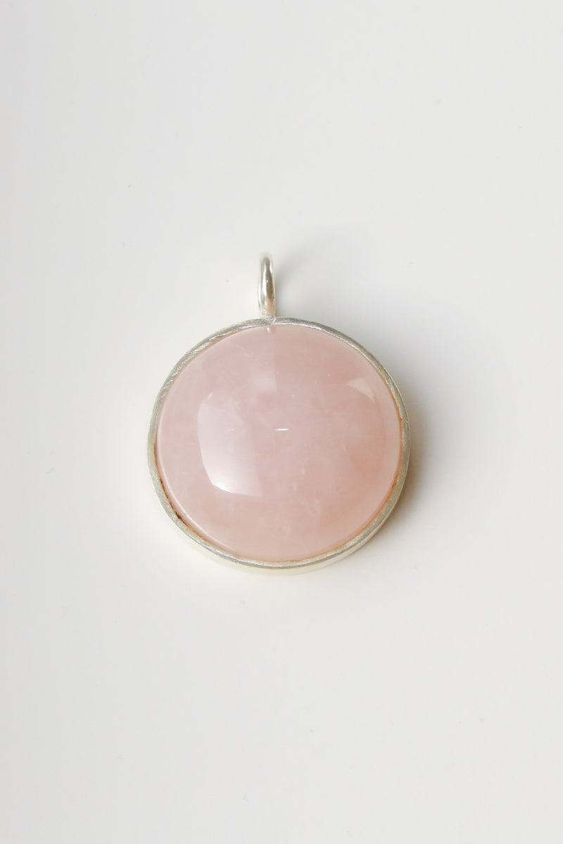 The Rose Quartz Pendant - The Self-Love - Round Gemstone 30g