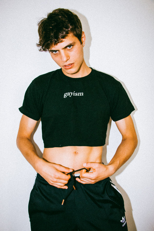 MAYL Wear - Cropped T-shirt, Gayism - Black