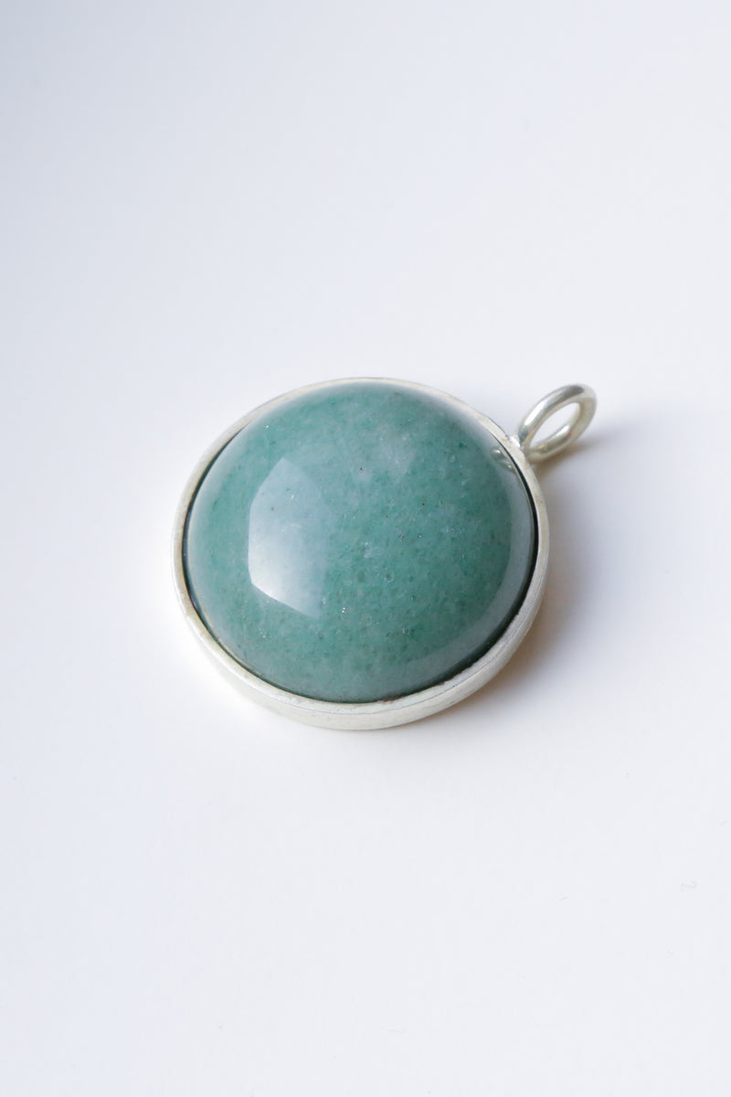 The Green Aventurine Pendant - The Hope - Round Gemstone 30g