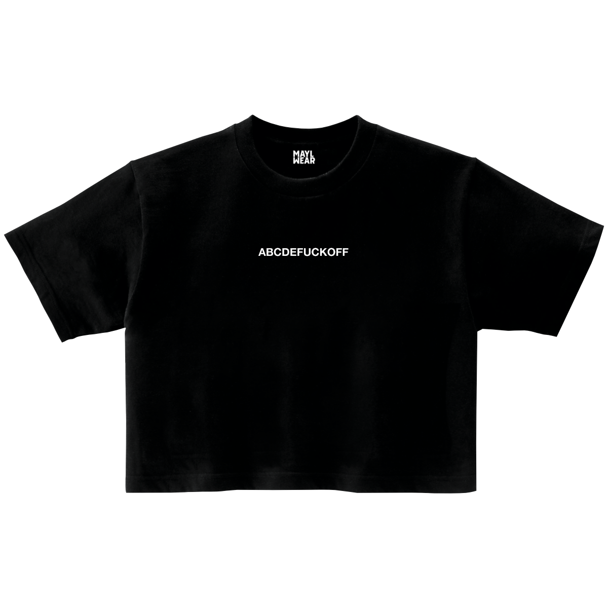 Cropped T-shirt, Abcdefuckoff