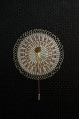 Brooch - Inti Art Jewelry - Sterling Silver, Handcrafted with Horsehair