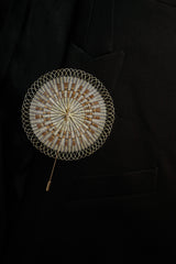 Brooch - Inti Art Jewelry - Sterling Silver, Handcrafted with Horsehair