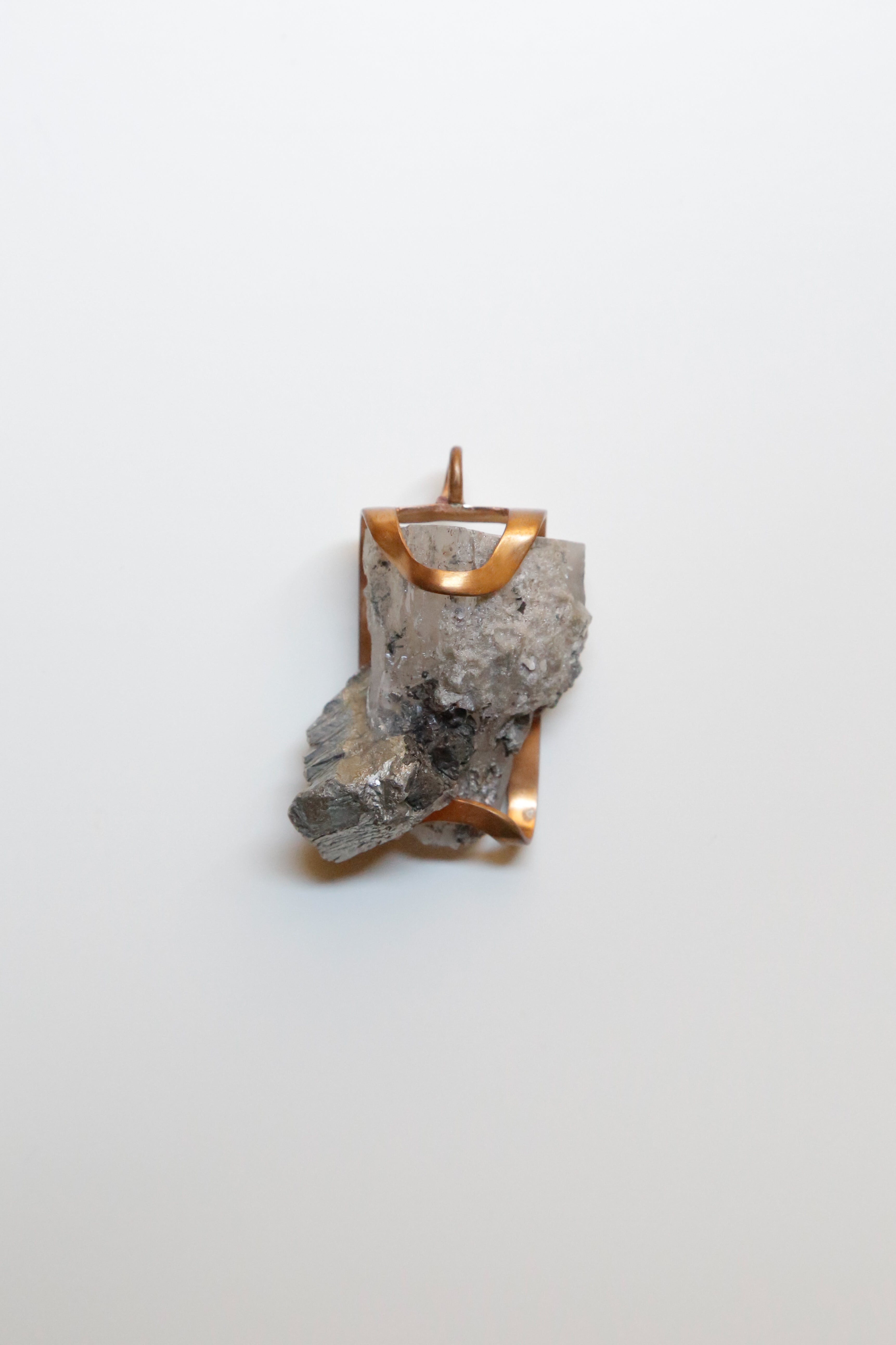 The Mountain Quartz with Pyrite Pendant - Specimen Class Crystal