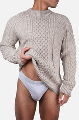 Classic Winter Raglan Sweater 1938 - 100% Norwegian Wool, Hand-knitted