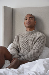 Classic Winter Raglan Sweater 1938 - 100% Norwegian Wool, Hand-knitted