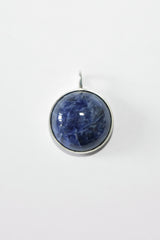The Midnight Blue Sodalite Pendant - The Universe - Round Gemstone 30g