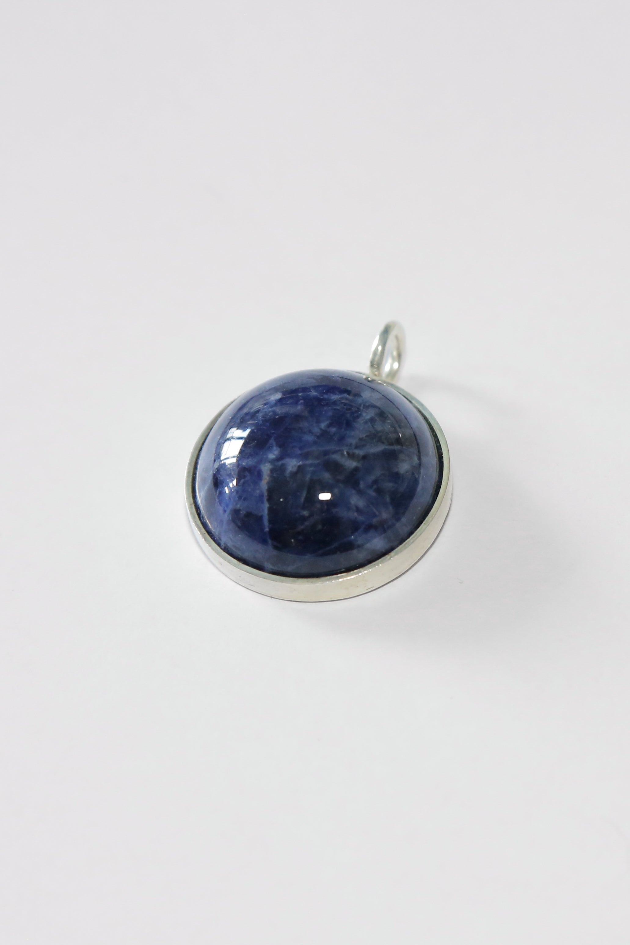 The Midnight Blue Sodalite Pendant - The Universe - Round Gemstone 30g