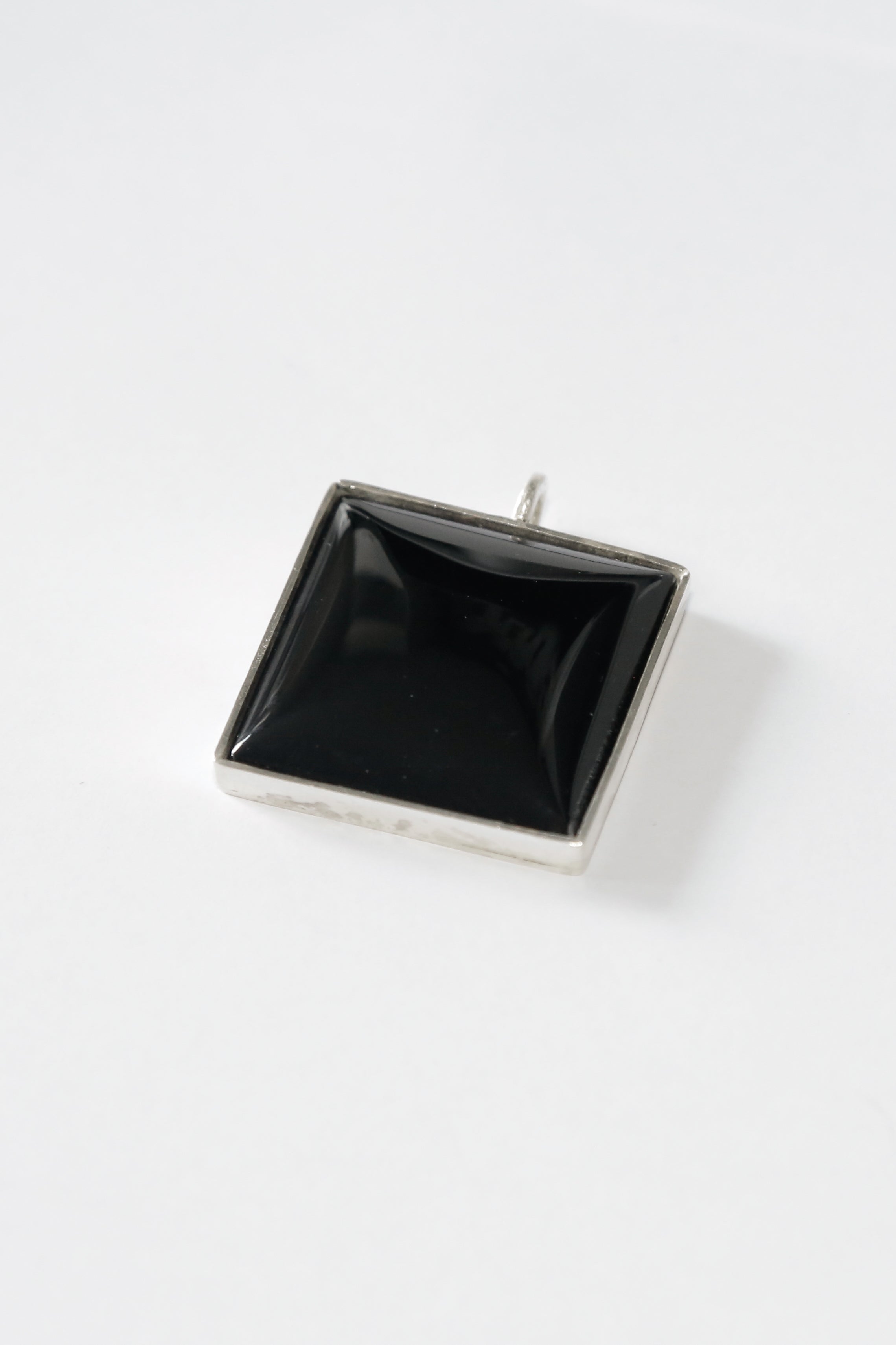 The King Black Onyx Pendant - Square Gemstone 36g