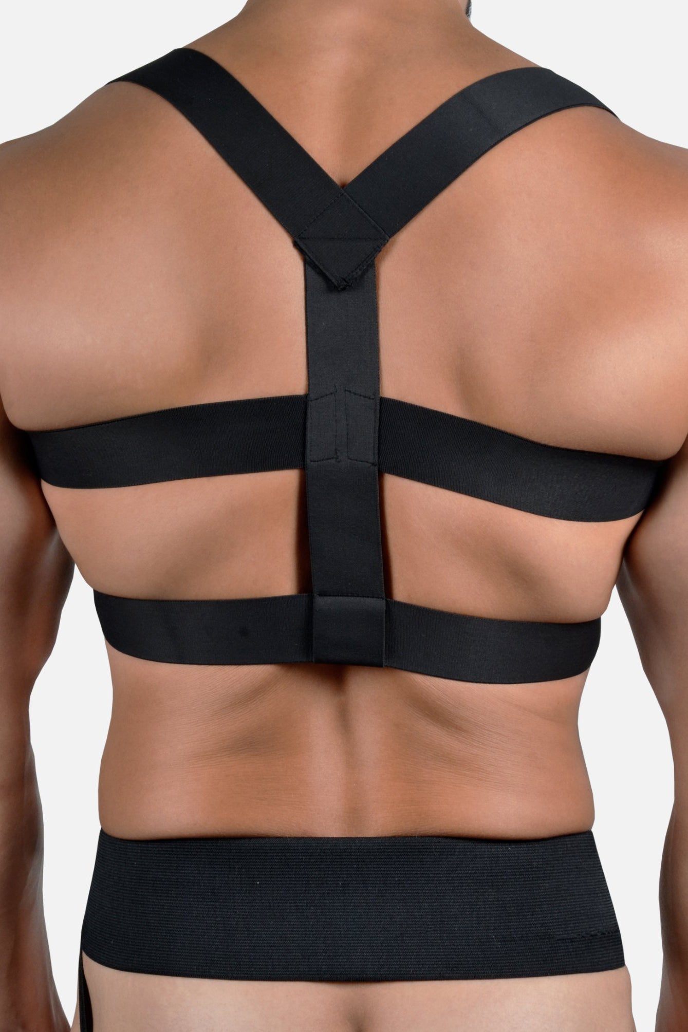 Chest Harness, Gladiator - Satin Finish Elastics