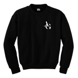 MAYL Wear- Sweatshirt, Personalized Initials Letter - Black