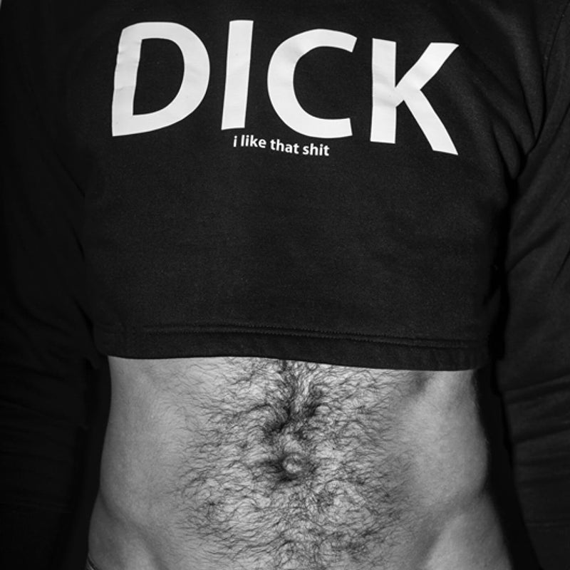 MAYL Wear - Cropped Sweatshirt, Dick, I Like That Shit - Black