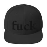 Snapback Hat - Fuck - Embroidered