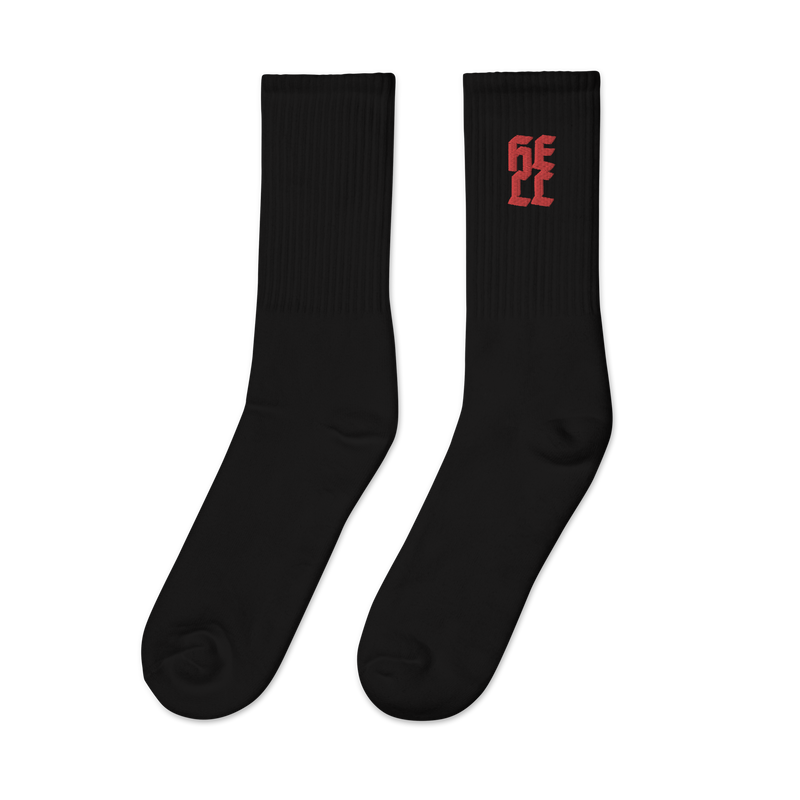 Socks - Hell - Embroidered