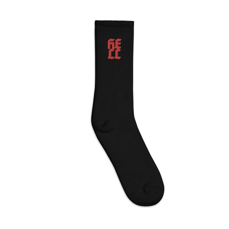 Socks - Hell - Embroidered