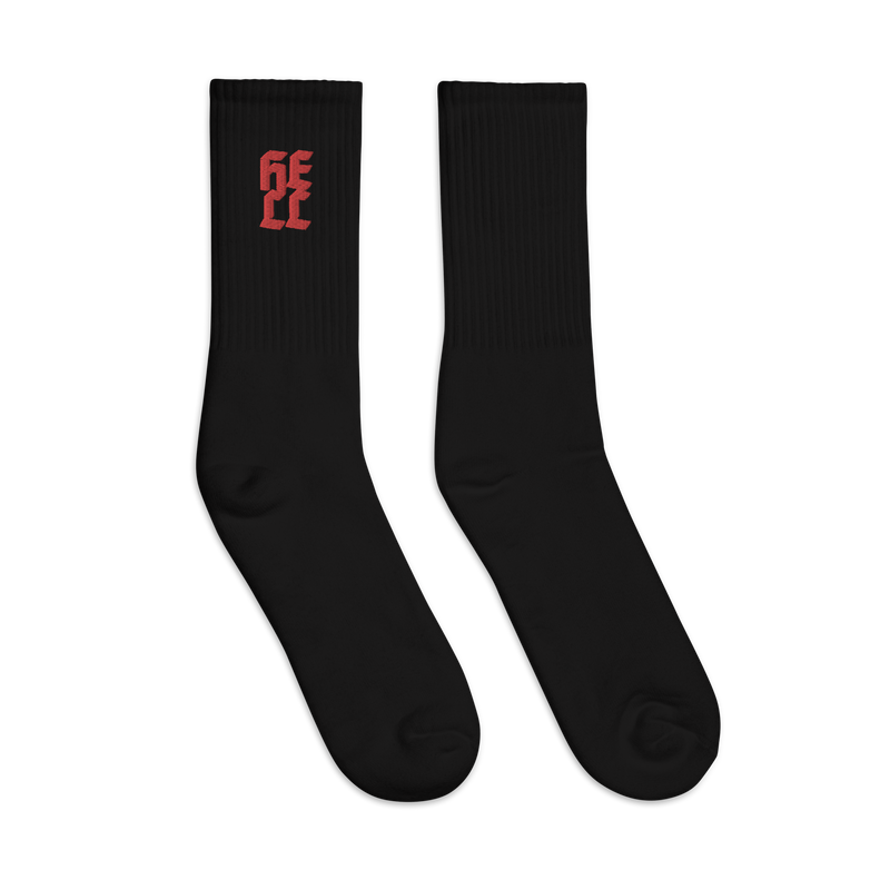 Socks - Hell - Embroidered