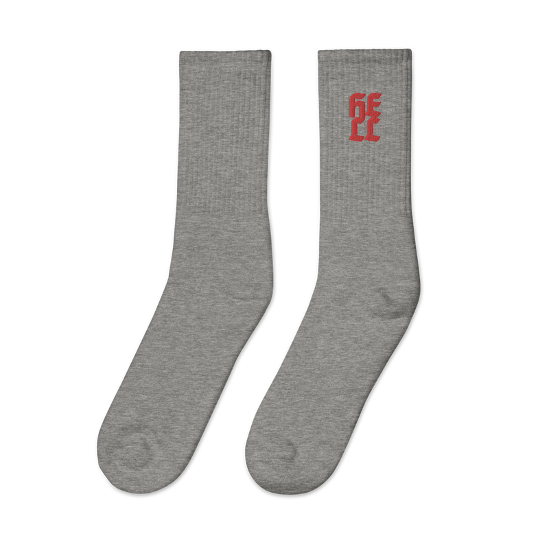 Socks - Hell - Embroidered