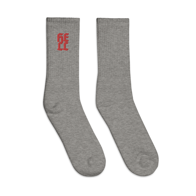 Socks - Hell - Embroidered