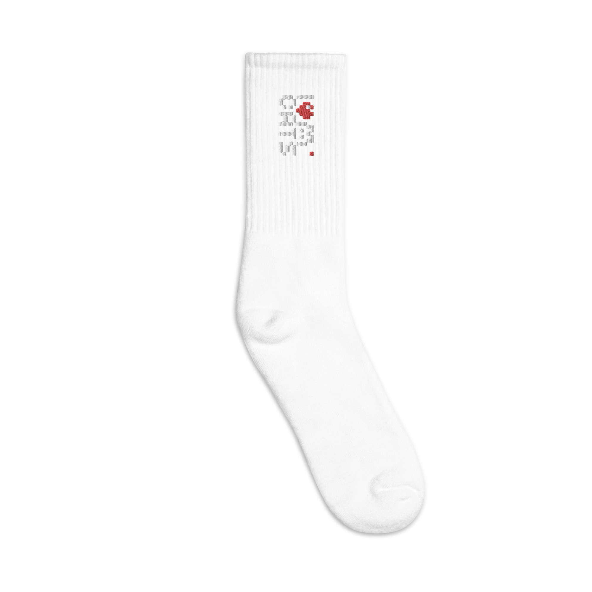 Socks - I Love Cats - Embroidered