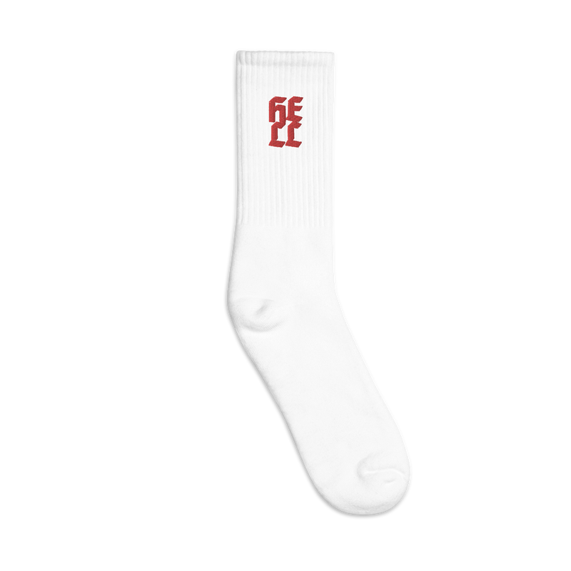 Socks - Hell - Embroidered