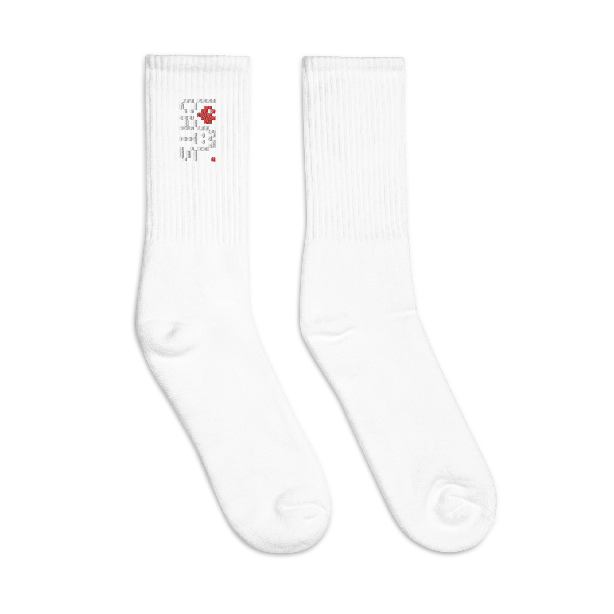 Socks - I Love Cats - Embroidered