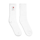 Socks - I Love Cats - Embroidered