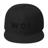 Snapback Hat - Wolf - Embroidered