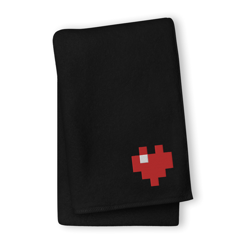 Towel - Pixel Heart - 100% Turkish Cotton