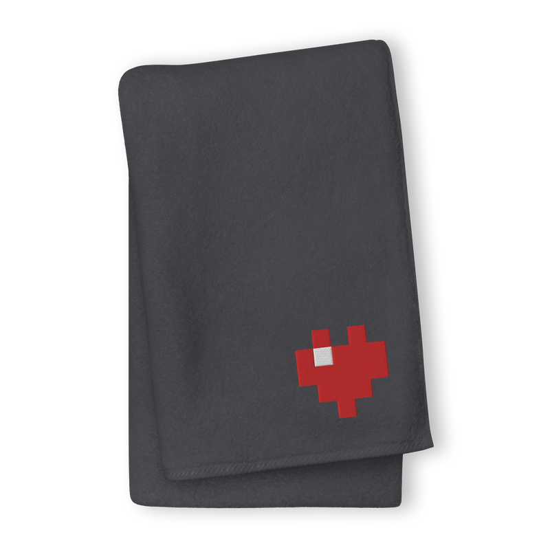 Towel - Pixel Heart - 100% Turkish Cotton