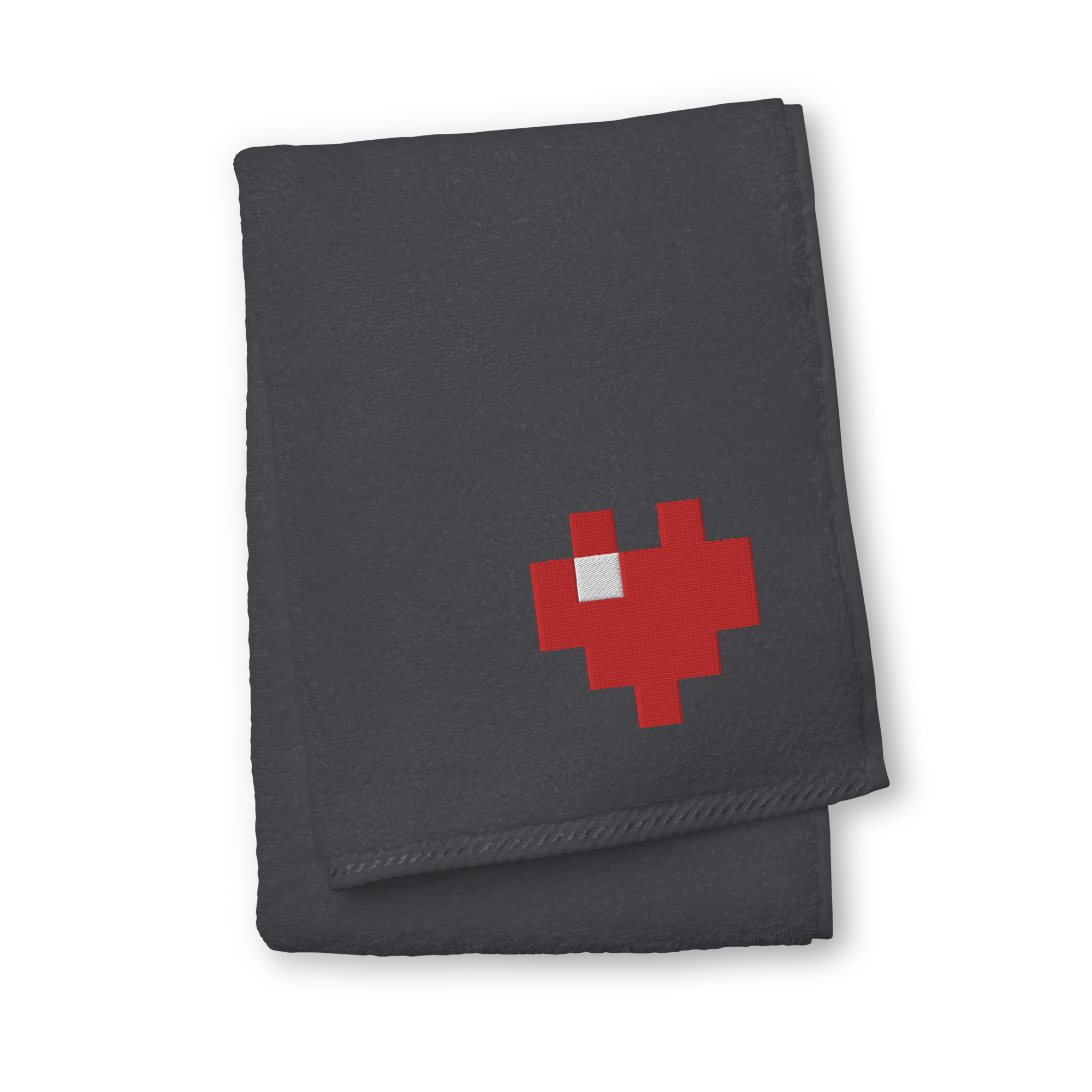 Towel - Pixel Heart - 100% Turkish Cotton