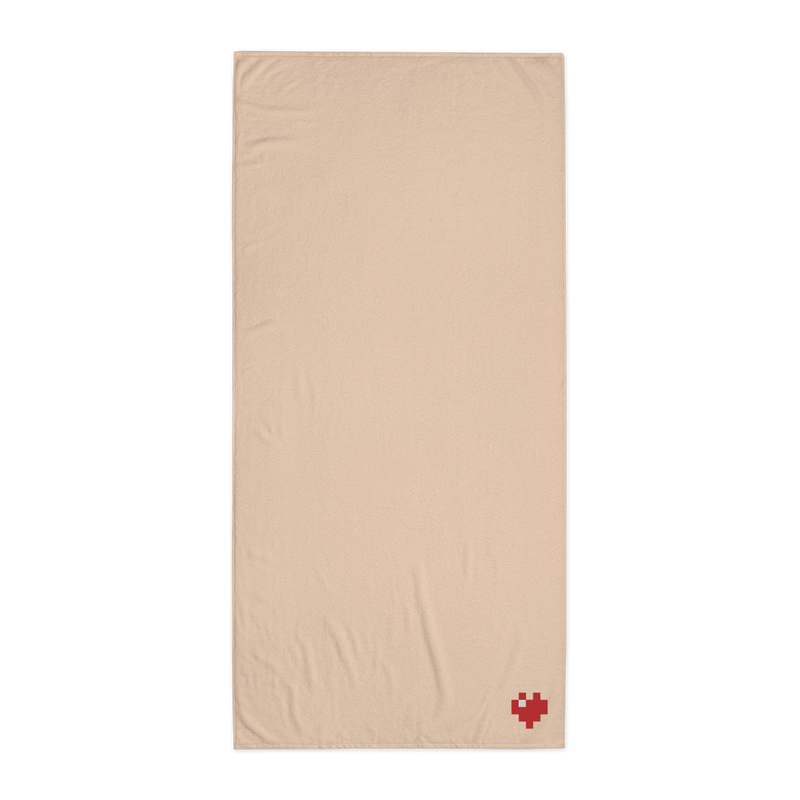 Towel - Pixel Heart - 100% Turkish Cotton