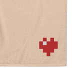 Towel - Pixel Heart - 100% Turkish Cotton