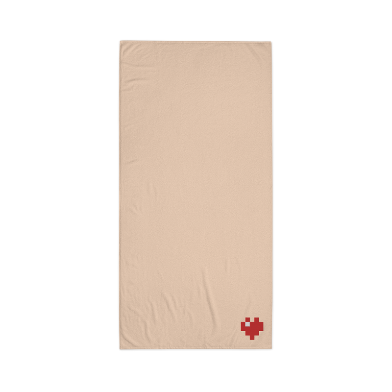 Towel - Pixel Heart - 100% Turkish Cotton