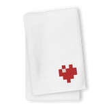 Towel - Pixel Heart - 100% Turkish Cotton