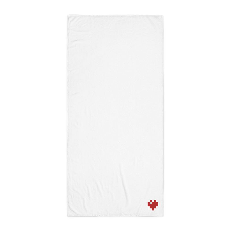 Towel - Pixel Heart - 100% Turkish Cotton