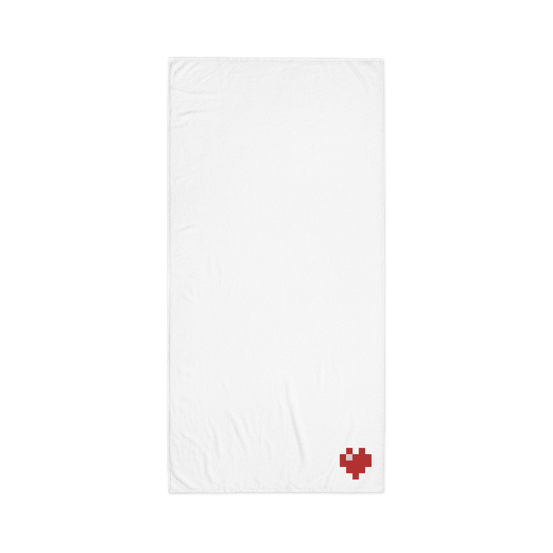 Towel - Pixel Heart - 100% Turkish Cotton